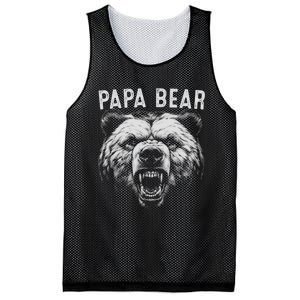 Papa Bear Best Idea Fathers Day Funny Bear Gifts Mesh Reversible Basketball Jersey Tank