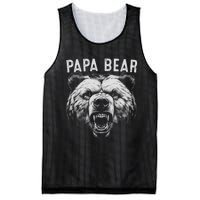 Papa Bear Best Idea Fathers Day Funny Bear Gifts Mesh Reversible Basketball Jersey Tank