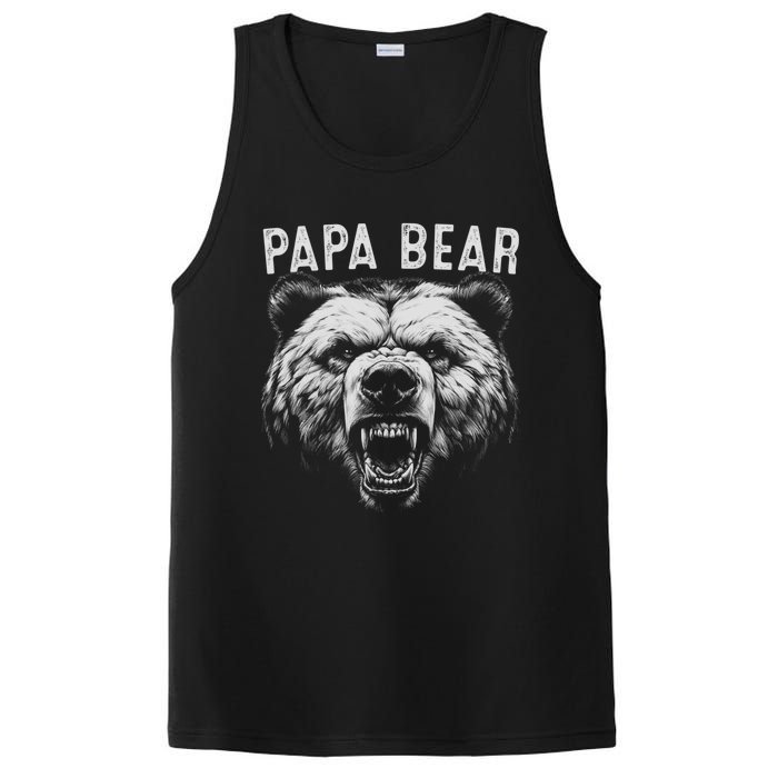 Papa Bear Best Idea Fathers Day Funny Bear Gifts PosiCharge Competitor Tank