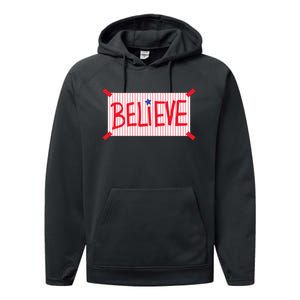 Philadelphia Baseball Believe Performance Fleece Hoodie