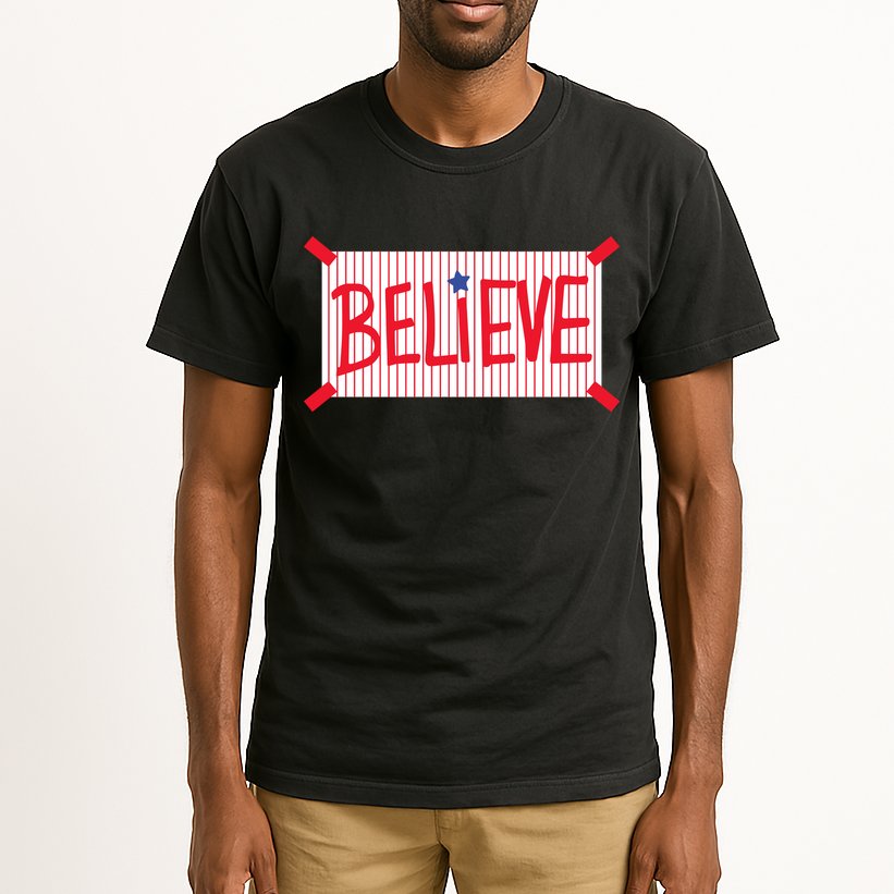 Philadelphia Baseball Believe Tall T-Shirt