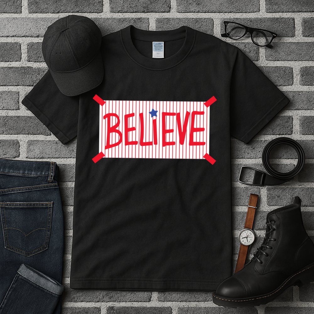 Philadelphia Baseball Believe Tall T-Shirt