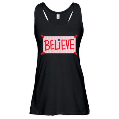 Philadelphia Baseball Believe Ladies Essential Flowy Tank