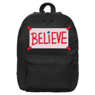 Philadelphia Baseball Believe 16 in Basic Backpack