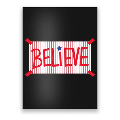 Philadelphia Baseball Believe Poster