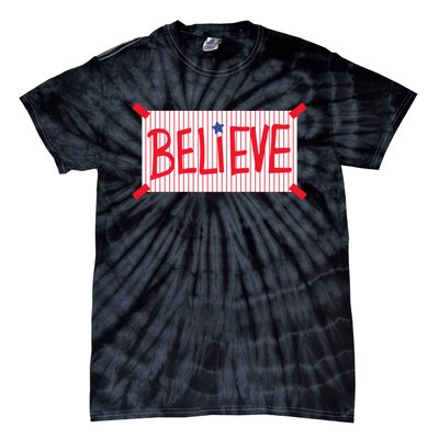 Philadelphia Baseball Believe Tie-Dye T-Shirt