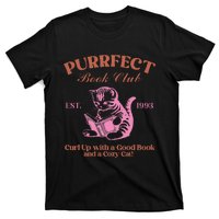 Purrfect Book Club Est 1993a Good Book A Cozy Cat T-Shirt