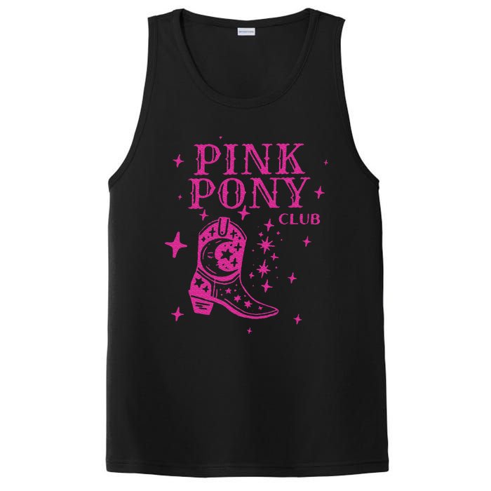 Pink Boots Cowgirl Western Pony Club PosiCharge Competitor Tank