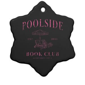 Poolside Book Club Sweat Ceramic Star Ornament