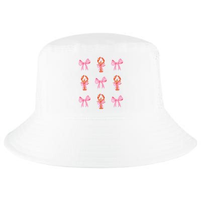 Pink Bow Cute Coquette Crawfish Y2k Clean Girl Aesthetic Cool Comfort Performance Bucket Hat