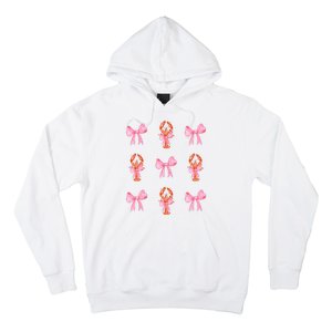 Pink Bow Cute Coquette Crawfish Y2k Clean Girl Aesthetic Hoodie