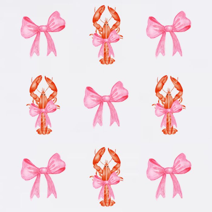 Pink Bow Cute Coquette Crawfish Y2k Clean Girl Aesthetic Tall T-Shirt