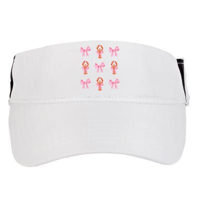 Pink Bow Cute Coquette Crawfish Y2k Clean Girl Aesthetic Adult Drive Performance Visor