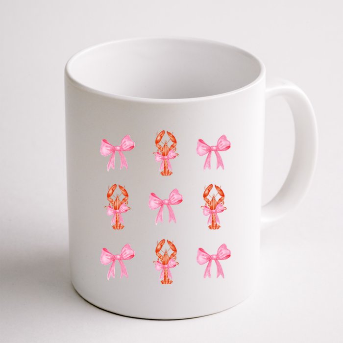 Pink Bow Cute Coquette Crawfish Y2k Clean Girl Aesthetic Coffee Mug