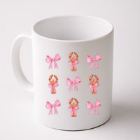 Pink Bow Cute Coquette Crawfish Y2k Clean Girl Aesthetic Coffee Mug