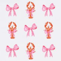 Pink Bow Cute Coquette Crawfish Y2k Clean Girl Aesthetic Premium T-Shirt