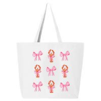 Pink Bow Cute Coquette Crawfish Y2k Clean Girl Aesthetic 25L Jumbo Tote