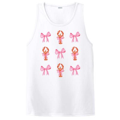 Pink Bow Cute Coquette Crawfish Y2k Clean Girl Aesthetic PosiCharge Competitor Tank