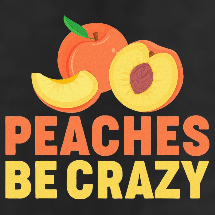 Peaches Be Crazy Funny Peach Pun Fruit Georgia Iced Tea 25L Jumbo Tote