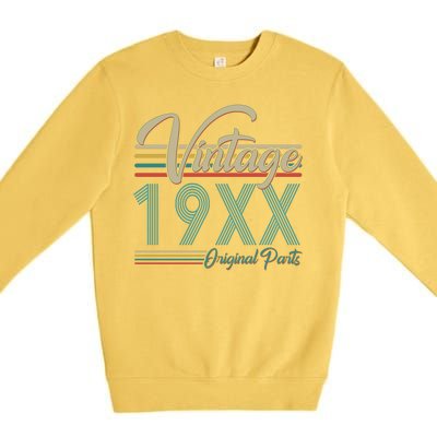 Personalize Birthday Custom Year Retro Vintage Premium Crewneck Sweatshirt