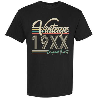 Personalize Birthday Custom Year Retro Vintage Garment-Dyed Heavyweight T-Shirt