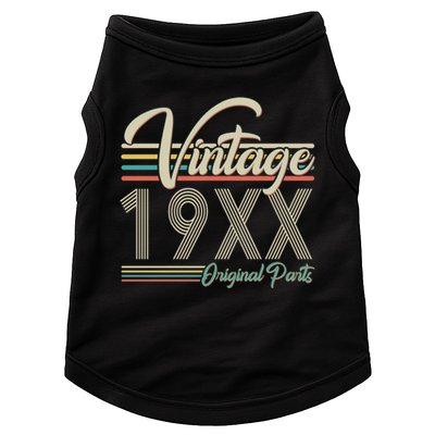 Personalize Birthday Custom Year Retro Vintage Doggie Tank