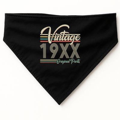 Personalize Birthday Custom Year Retro Vintage USA-Made Doggie Bandana