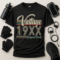 Personalize Birthday Custom Year Retro Vintage Performance Shirt