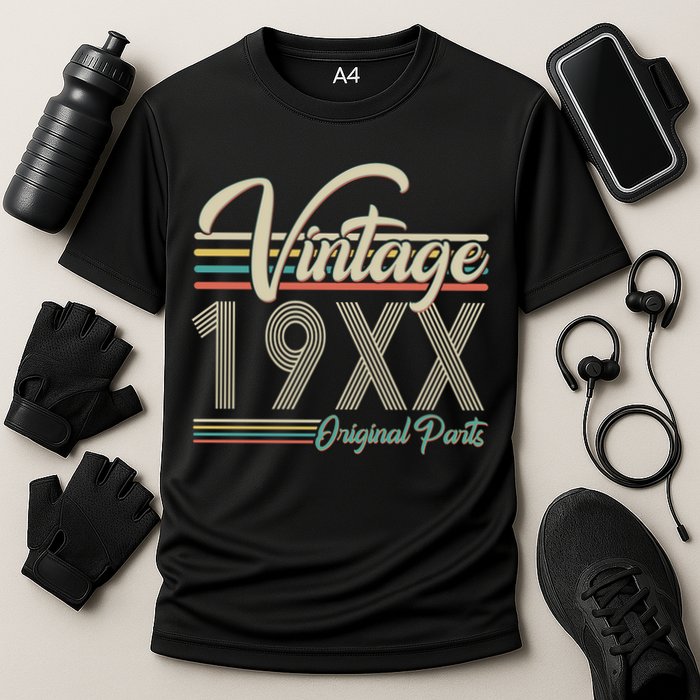 Personalize Birthday Custom Year Retro Vintage Performance Shirt