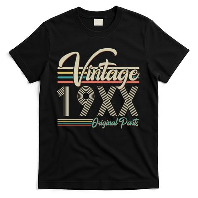 Personalize Birthday Custom Year Retro Vintage T-Shirt