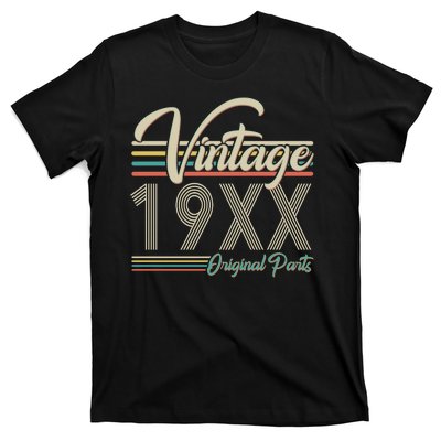 Personalize Birthday Custom Year Retro Vintage T-Shirt