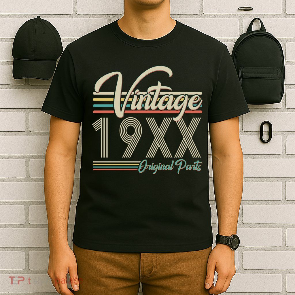 Personalize Birthday Custom Year Retro Vintage T-Shirt