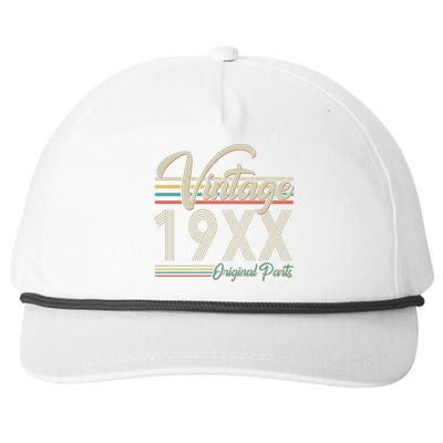 Personalize Birthday Custom Year Retro Vintage Snapback Five-Panel Rope Hat