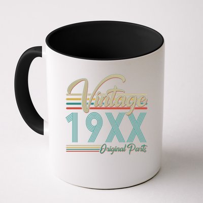 Personalize Birthday Custom Year Retro Vintage Mug