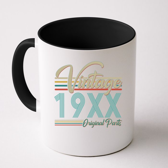 Personalize Birthday Custom Year Retro Vintage Mug