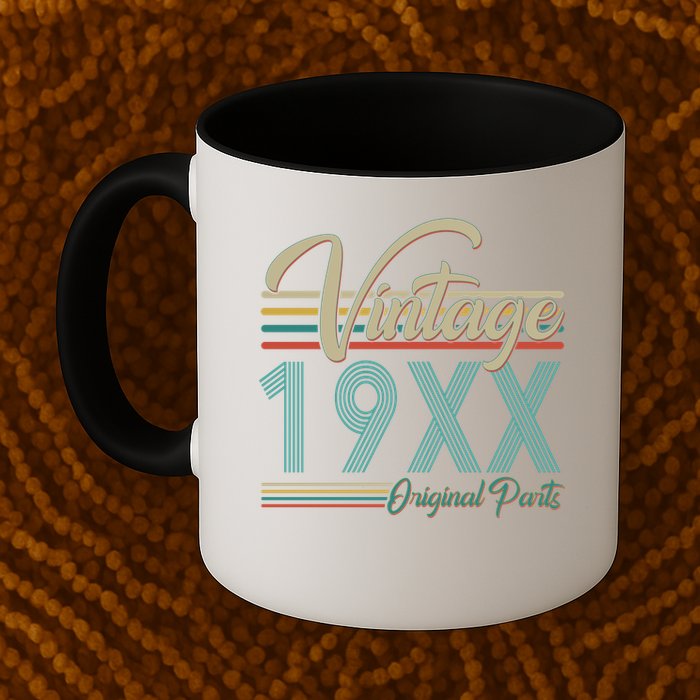 Personalize Birthday Custom Year Retro Vintage Mug