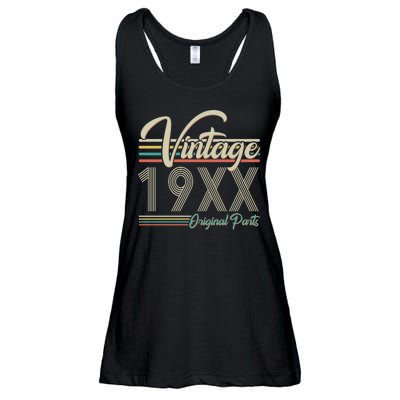 Personalize Birthday Custom Year Retro Vintage Ladies Essential Flowy Tank