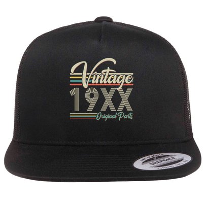 Personalize Birthday Custom Year Retro Vintage Flatbill Hat