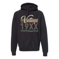 Personalize Birthday Custom Year Retro Vintage Premium Hoodie