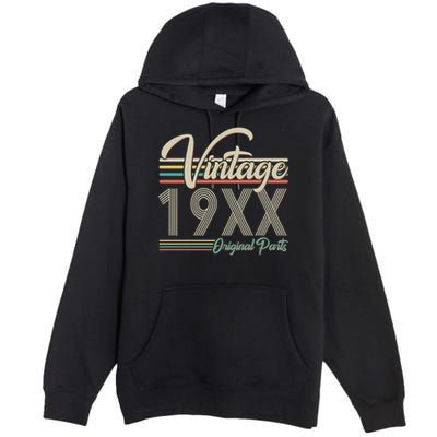 Personalize Birthday Custom Year Retro Vintage Premium Pullover Hoodie