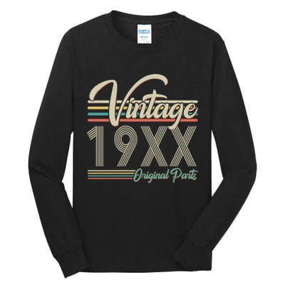 Personalize Birthday Custom Year Retro Vintage Tall Long Sleeve T-Shirt