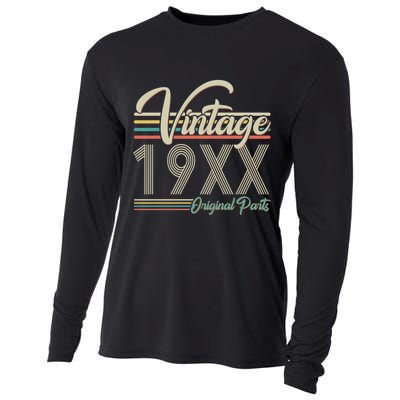 Personalize Birthday Custom Year Retro Vintage Cooling Performance Long Sleeve Crew