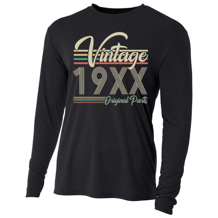 Personalize Birthday Custom Year Retro Vintage Cooling Performance Long Sleeve Crew