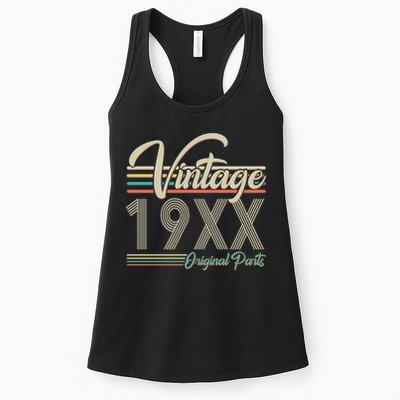 Personalize Birthday Custom Year Retro Vintage Womens Tank Top