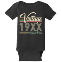 Personalize Birthday Custom Year Retro Vintage Baby Bodysuit