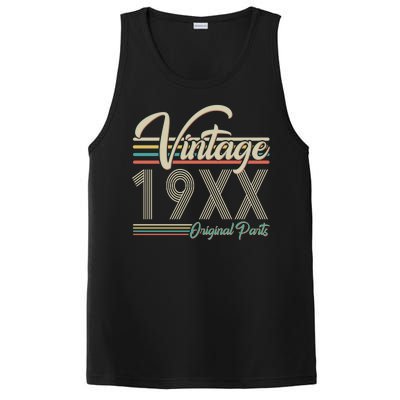 Personalize Birthday Custom Year Retro Vintage PosiCharge Competitor Tank