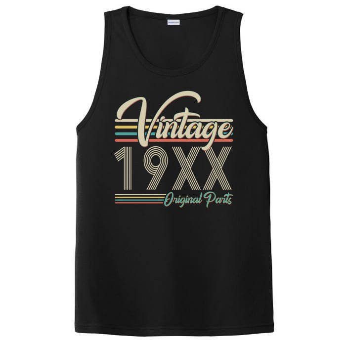 Personalize Birthday Custom Year Retro Vintage PosiCharge Competitor Tank