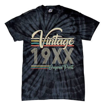 Personalize Birthday Custom Year Retro Vintage Tie-Dye T-Shirt