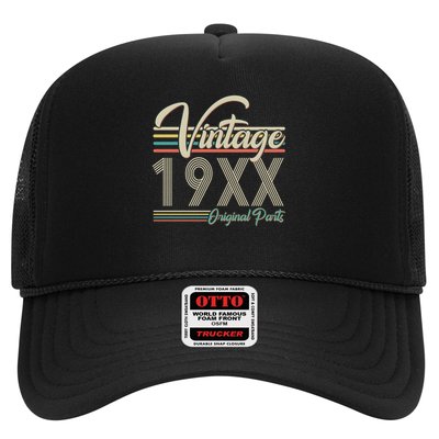 Personalize Birthday Custom Year Retro Vintage Trucker Hat