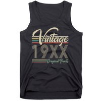 Personalize Birthday Custom Year Retro Vintage Tank Top